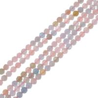 Perles bijoux en pierres gemmes, morganite, Rond, Placage, durable & normes différentes pour le choix & facettes, plus de couleurs à choisir, 95PC/brin, Vendu par 16 pouce brin