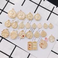 Tibetan Style Pendants, gold color plated, DIY & different styles for choice, more colors for choice, nickel, lead & cadmium free, 10PCs/Bag, Sold By Bag