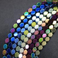 Nicht-magnetische Hämatit Perlen, Non- magnetische Hämatit, Achteck, poliert, DIY & facettierte, keine, 4x6mm, verkauft von Strang