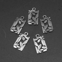 Stainless Steel Pendants, 304 Stainless Steel, DIY, original color, 9x17mm, Hole:Approx 1.2mm, Sold By PC