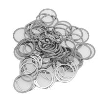 Stainless Steel Ring σύνδεση, 304 από ανοξείδωτο χάλυβα, Λουκουμάς, DIY, αρχικό χρώμα, 24x1mm, Εσωτερική διάμετρος:Περίπου 20mm, Sold Με PC
