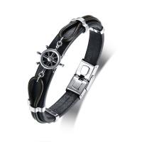 Stainless Steel Bracelet, plated, fashion jewelry & for man, Sold By PC