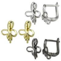 Brass Earring Drop Component plated fashion jewelry & for woman nickel lead & cadmium free Sold By Lot