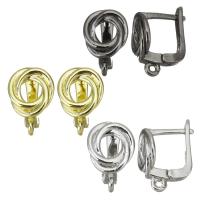 Brass Earring Drop Component plated fashion jewelry & for woman nickel lead & cadmium free Sold By Lot