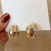 Zink Alloy dubbar örhänget, mode smycken, gyllene,  2.2x1.2cm, Säljs av Par