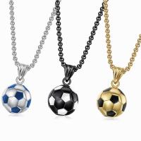 Stainless Steel Jewelry Necklace, Football, plated, fashion jewelry & for man, more colors for choice, 3.0mm*55cm, Sold By Strand