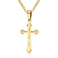 Stainless Steel Jewelry Necklace Cross plated fashion jewelry & Unisex Sold By PC