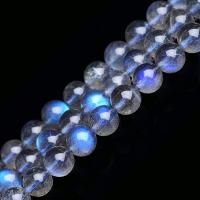 Perles en labradorite, Moonstone, Rond, poli, DIY & normes différentes pour le choix, bleu, Vendu par brin