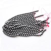 Non Magnetic Hematite Beads Round plated DIY Sold By Strand