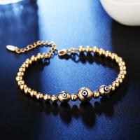 Evil Eye Jewelry Bracelet, Brass, plated, fashion jewelry & for woman, more colors for choice, Sold By Strand