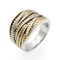 Stainless Steel Finger Ring plated & for woman US Ring Sold By PC