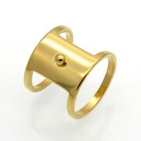 Stainless Steel Finger Ring Geometrical Pattern plated Unisex & hollow 16mm 2mm US Ring Sold By PC