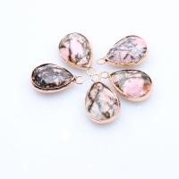 Gemstone Pendants Jewelry, Rhodochrosite, Teardrop, DIY & faceted, 22x14mm, Sold By PC