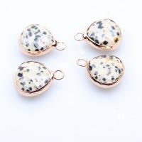 Gemstone Pendants Jewelry Dalmatian Teardrop polished DIY & faceted Sold By PC