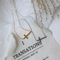 Titanstahl Halskette, Modeschmuck, keine, 1.0x1.8cm  40+6cm, verkauft von Strang