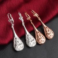Brass Leverback Earring, plated, fashion jewelry & for woman, more colors for choice, Sold By Pair