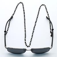 metal Cadena de gafas, con resina, chapado, Sostenible & anti-skidding, más colores para la opción, libre de níquel, plomo & cadmio, Vendido para 27.55 Inch Sarta