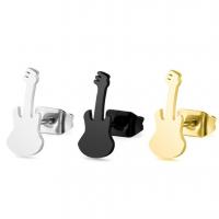 Edelstahl Ohrringe, Violine, plattiert, Modeschmuck & für Frau, keine, 12x5mm, verkauft von Paar
