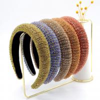 Hair Bands, Rhinestone, with Sponge & Velveteen, fashion jewelry, more colors for choice, 15 cm X15cm X3 cm, Sold By PC