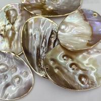 Pendentifs coquillage, Nacre perles, ovale, durable & DIY, 70x56x10mm, 20PC/sac, Vendu par sac