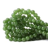 Aventurin Perlen, Grüner Aventurin, rund, poliert, nachhaltiges & DIY & verschiedene Größen vorhanden, grün, verkauft von Strang