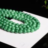 Green Calcedony Beads, Round, polished, durable & DIY & different size for choice, green, Sold By Strand