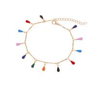 Tibetan Style Anklet, plated, durable & for woman, more colors for choice, nickel, lead & cadmium free, Sold Per 8.26 Inch Strand