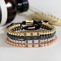 Fashion armbånd smykker, Kobberlegering, mode smykker, flere farver til valg, 16.5cm-25cm, Solgt af Strand