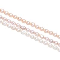 Perlas Arroz Freshwater, Perlas cultivadas de agua dulce, Irregular, pulido, Bricolaje, más colores para la opción, 4-5mm, Vendido por Sarta