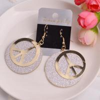 Tibetan Style Drop Earrings, fashion jewelry, more colors for choice, nickel free, 6cmuff0c 4cm, Sold By Pair