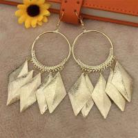 Tibetan Style Drop Earrings, fashion jewelry, more colors for choice, 10.6cm, Sold By Pair