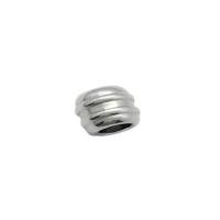 Stainless Steel End Caps, 7x6.50x4mm, Hole:Approx 5mm, 50PCs/Lot, Sold By Lot