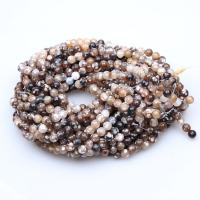 Achat Perlen, Feuerachat, rund, poliert, DIY & verschiedene Größen vorhanden, verkauft von Strang