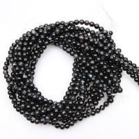 Natural Lace Agate Beads Round polished DIY black Sold By Strand