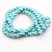 Turquoise Beads Blue Turquoise polished DIY dark green Sold By Strand