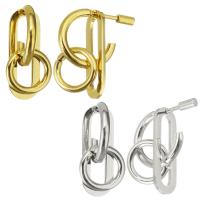 Edelstahl Ohrringe, plattiert, Modeschmuck & für Frau, keine, 8.50x24mm, verkauft von Paar