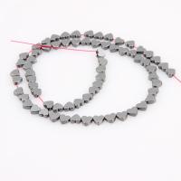 Non Magnetic Hematite Beads, Heart, polished, DIY, 6mm, 66PCs/Strand, Sold By Strand
