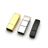 Stainless Steel Magnetic Clasp, 316 Stainless Steel, plated, different size for choice, more colors for choice, 2PCs/Lot, Sold By Lot