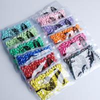 Plated Acrylic Beads, Drum, epoxy gel, DIY, more colors for choice, 3x12mm, Sold By Bag