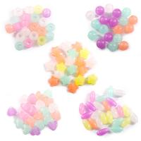 Acrylic Jewelry Beads, epoxy gel, different styles for choice & luminated, more colors for choice, Sold By Bag