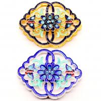 Tibetan Style Connector, with enamel, fashion jewelry & DIY, more colors for choice, 46x35mm, Sold By PC
