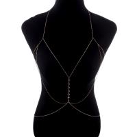 Body Chain Jewelry Zinc Alloy plated fashion jewelry & with rhinestone Sold By Strand