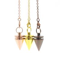 Brass Pendulum, Unisex, more colors for choice, 15x15x29mm, Sold By PC