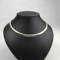 Kragen Halskette, Edelstahl, plattiert, verschiedene Größen vorhanden & für Frau, keine, verkauft von Strang