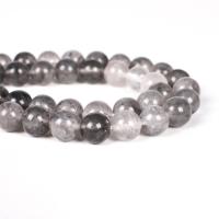 Prirodni kvarc nakit Beads, Siva Quartz, modni nakit & možete DIY & različite veličine za izbor, siv, Prodano By PC
