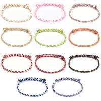 Fashion Bracelet & Bangle Jewelry, Cotton Thread, fashion jewelry, more colors for choice, Sold By Strand