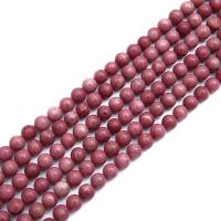 Natural Rhodonite Beads Rhodochrosite Round polished DIY Sold By Strand