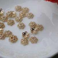 Brass Bead Cap, high quality gold color plated, DIY, gold, nickel, lead & cadmium free, 6mm, 100PCs/Bag, Sold By Bag