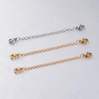 Stainless Steel Extender Chain, fashion jewelry & DIY, more colors for choice, 7cm, Sold By PC