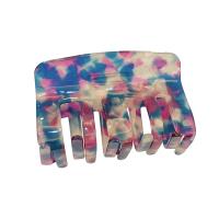 Hair Claw Clips, Acetate, handmade, for woman, more colors for choice, 75x46mm, Sold By PC